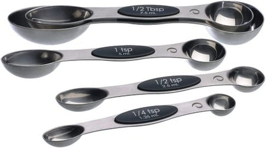 Prepworks Magnetic Measuring Spoons, Set of 5,Black