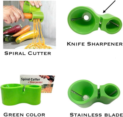 New Plastic Home  Gadget Tools Knife Sharpen Cucumber Carrot Slicer Vegetable Grater, Small Standart, Green