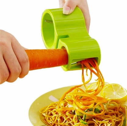 New Plastic Home  Gadget Tools Knife Sharpen Cucumber Carrot Slicer Vegetable Grater, Small Standart, Green