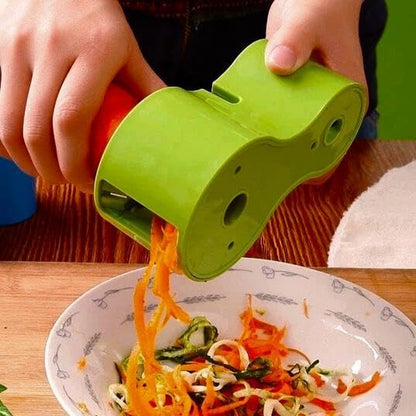 New Plastic Home  Gadget Tools Knife Sharpen Cucumber Carrot Slicer Vegetable Grater, Small Standart, Green