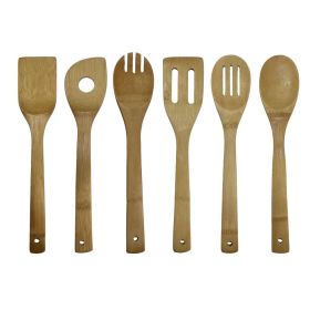 Oceanstar 6 Piece Bamboo Cooking Utensil Set Oceanstar 6 Piece Bamboo Cooking Utensil Set